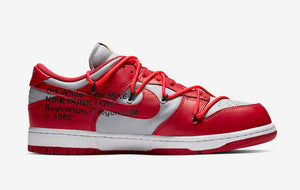 Off-White x Dunk Low 'University Red'
